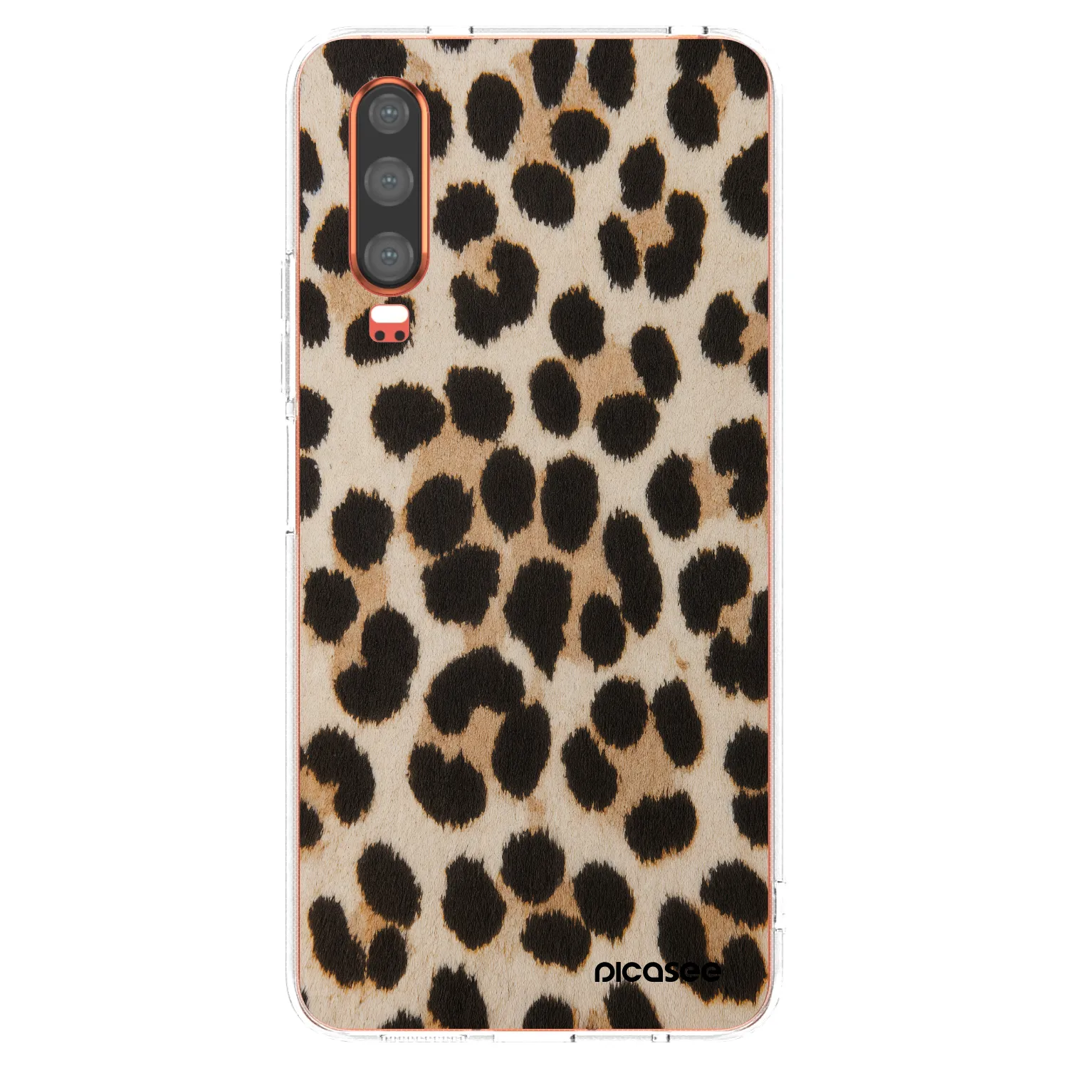 Picasee silikonska prozirna maskica za Huawei P30 - Brown Tiger