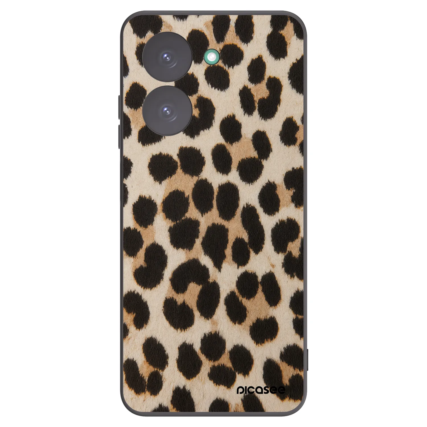 Picasee crna silikonska maskica za Xiaomi Redmi A5 - Brown Tiger