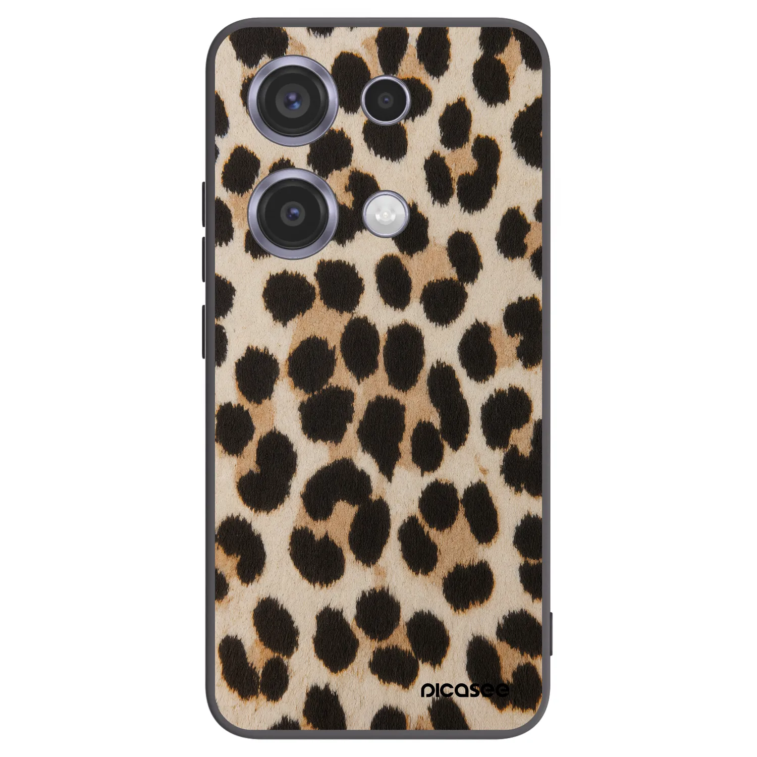 Picasee crna silikonska maskica za Xiaomi Redmi Note 14S - Brown Tiger