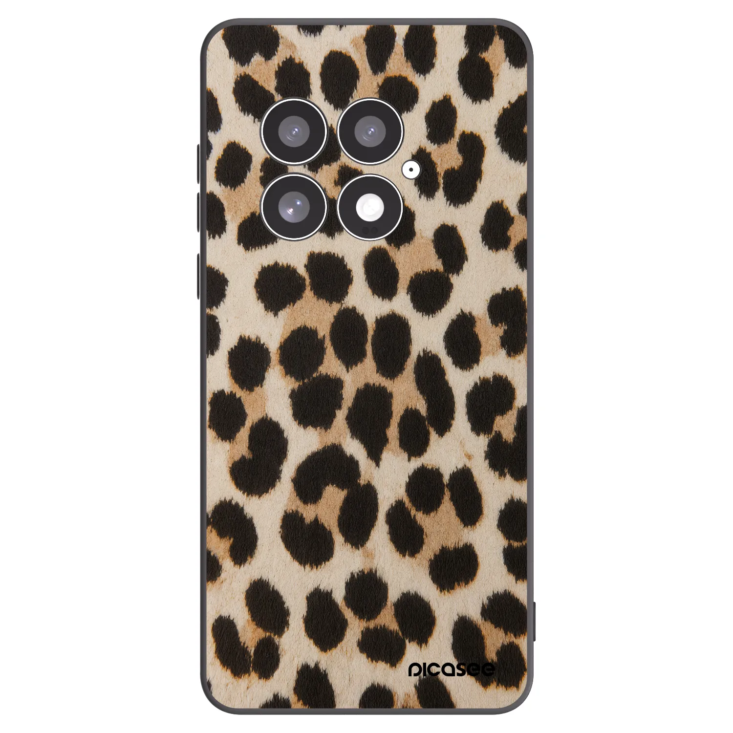 Picasee crna silikonska maskica za OnePlus 13 5G - Brown Tiger