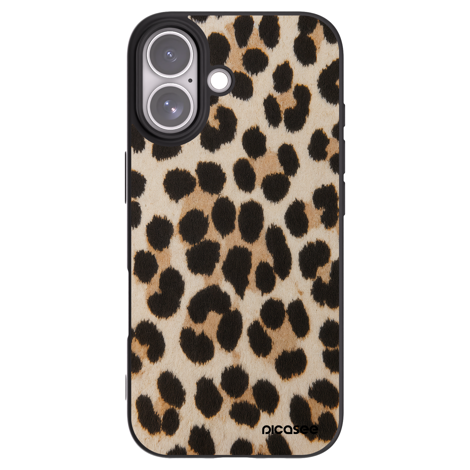 Picasee crna silikonska maskica za Apple iPhone 17 - Brown Tiger
