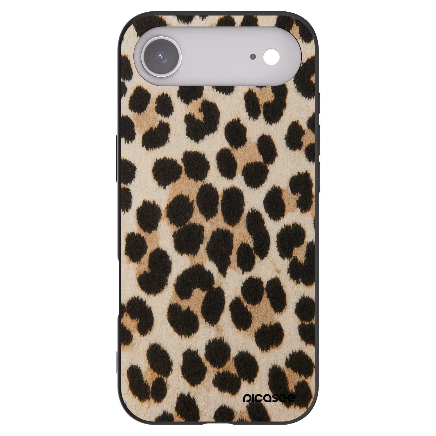 Picasee crna silikonska maskica za Apple iPhone Air - Brown Tiger