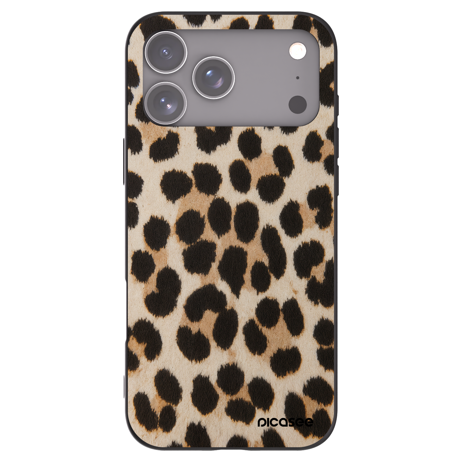 Picasee crna silikonska maskica za Apple iPhone 17 Pro Max - Brown Tiger