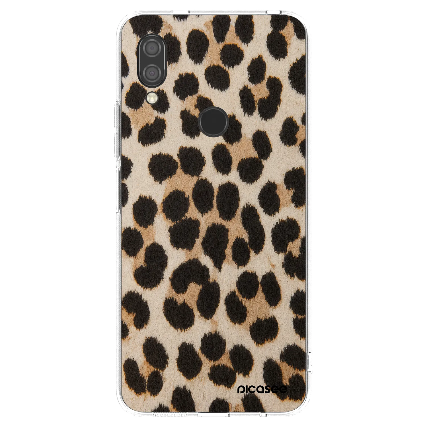 Picasee silikonska prozirna maskica za Xiaomi Redmi 7 - Brown Tiger
