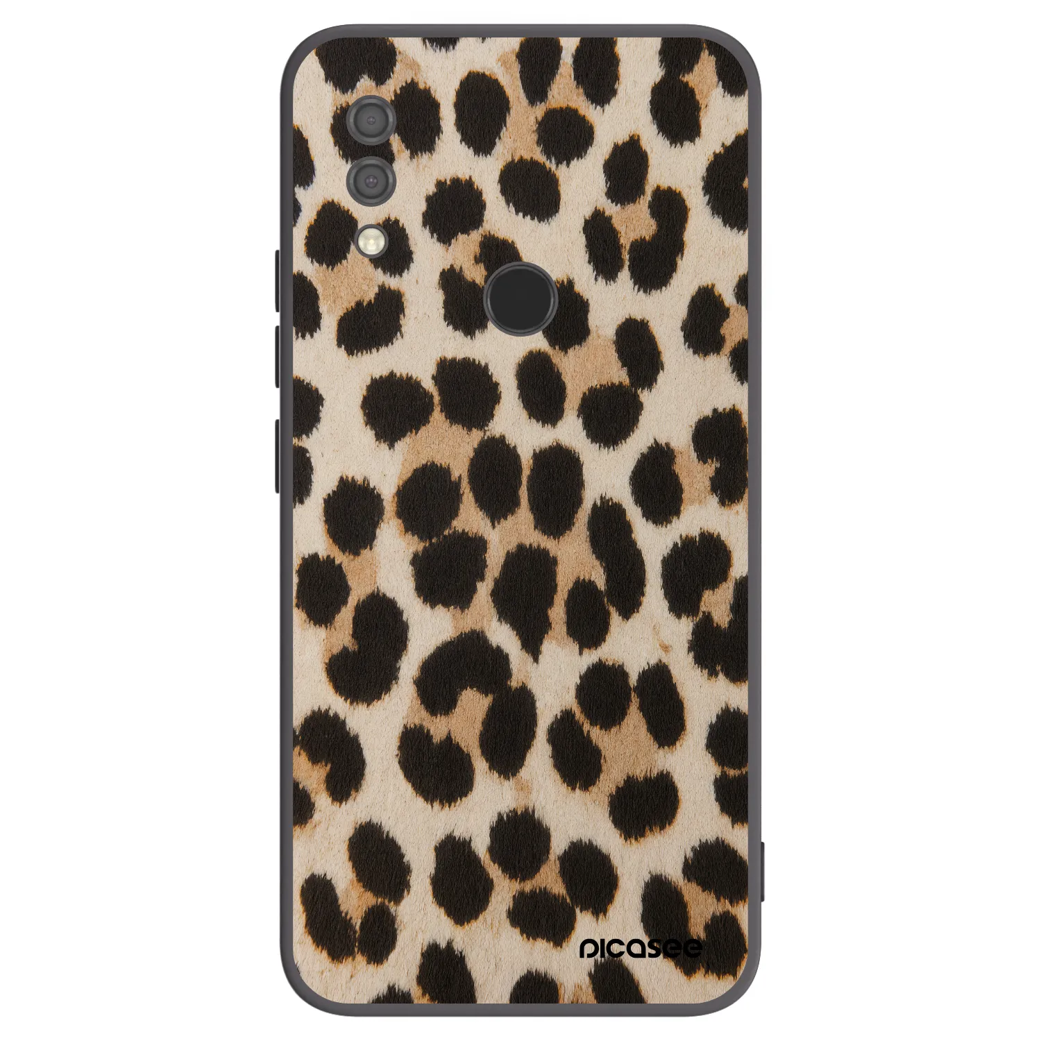 Picasee crna silikonska maskica za Xiaomi Redmi 7 - Brown Tiger