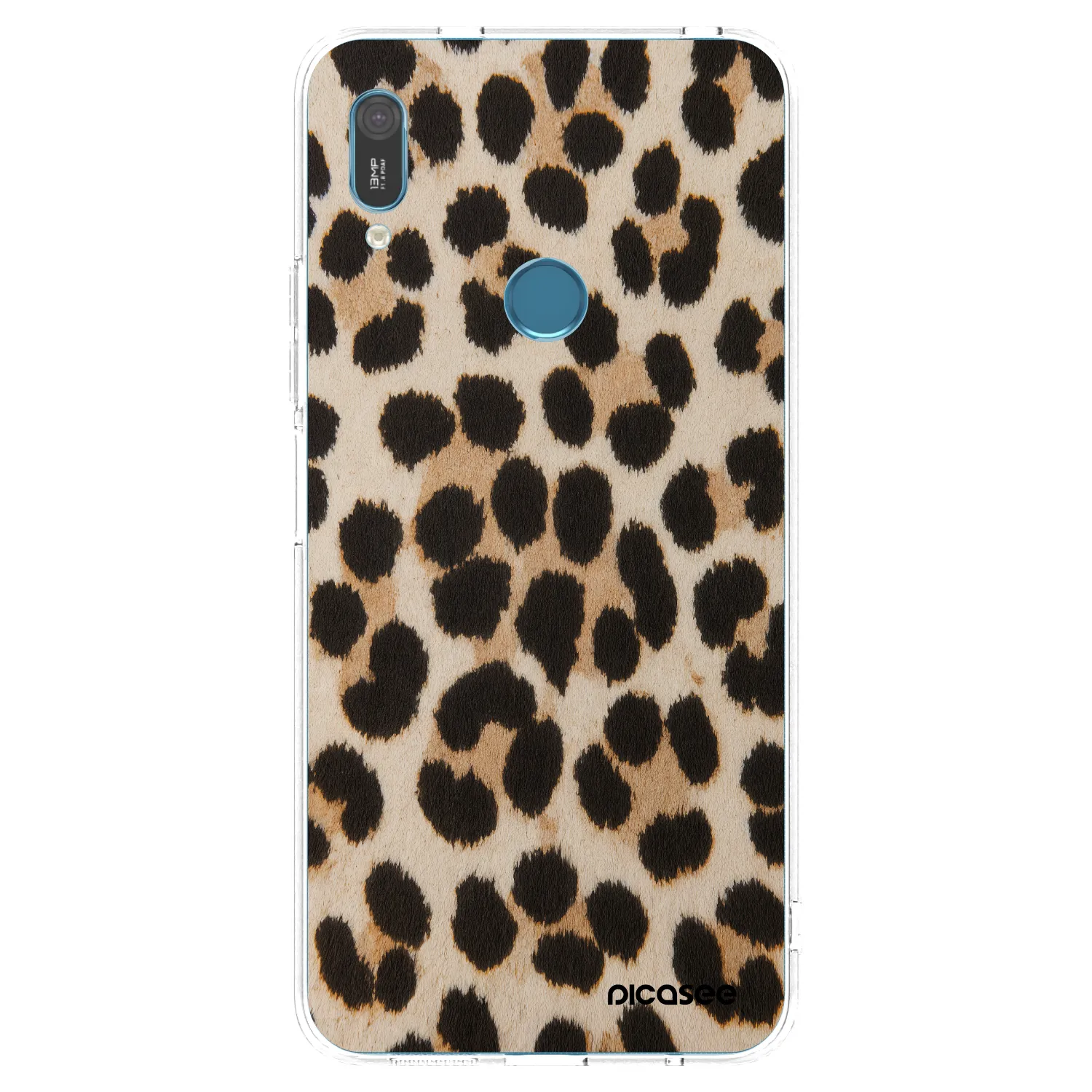Picasee silikonska prozirna maskica za Huawei Y6 2019 - Brown Tiger