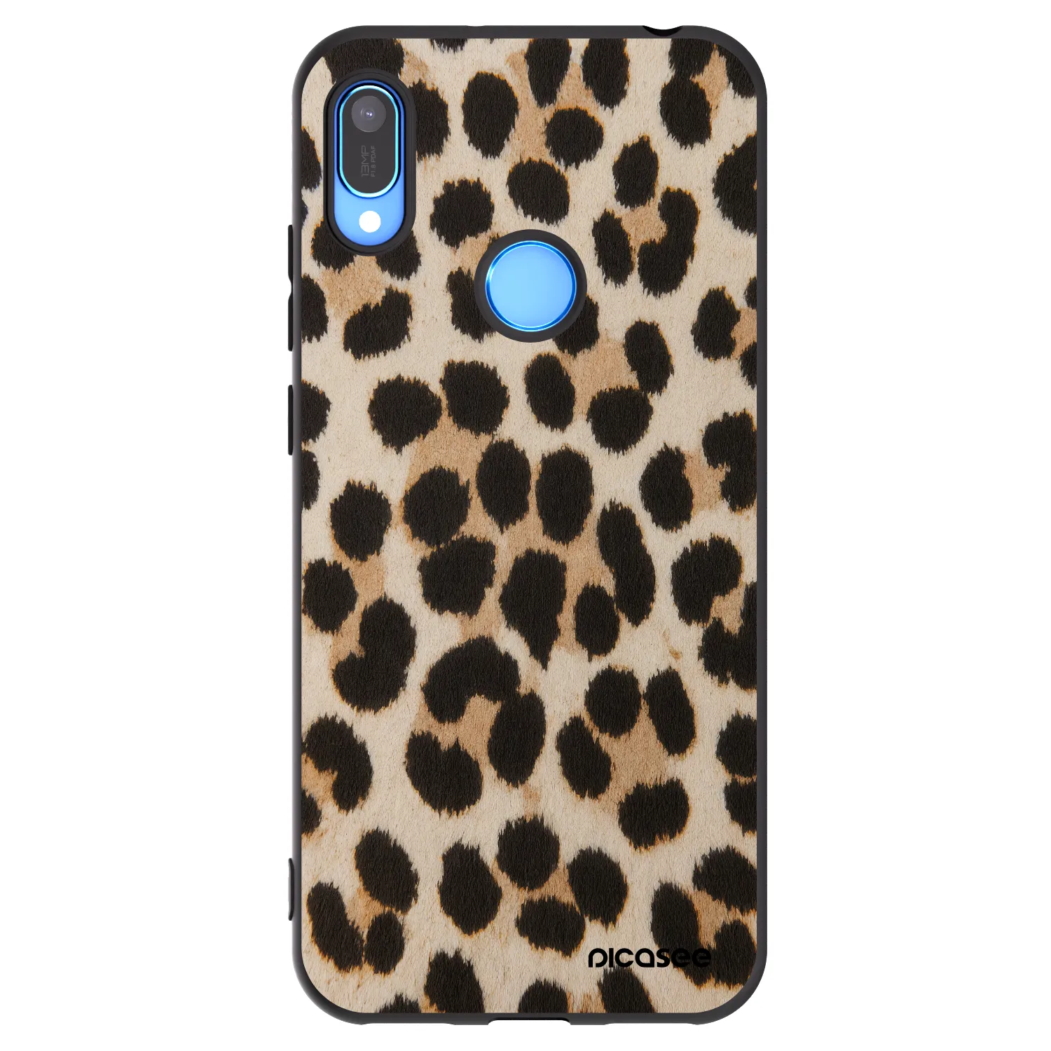 Picasee crna silikonska maskica za Huawei Y6 2019 - Brown Tiger