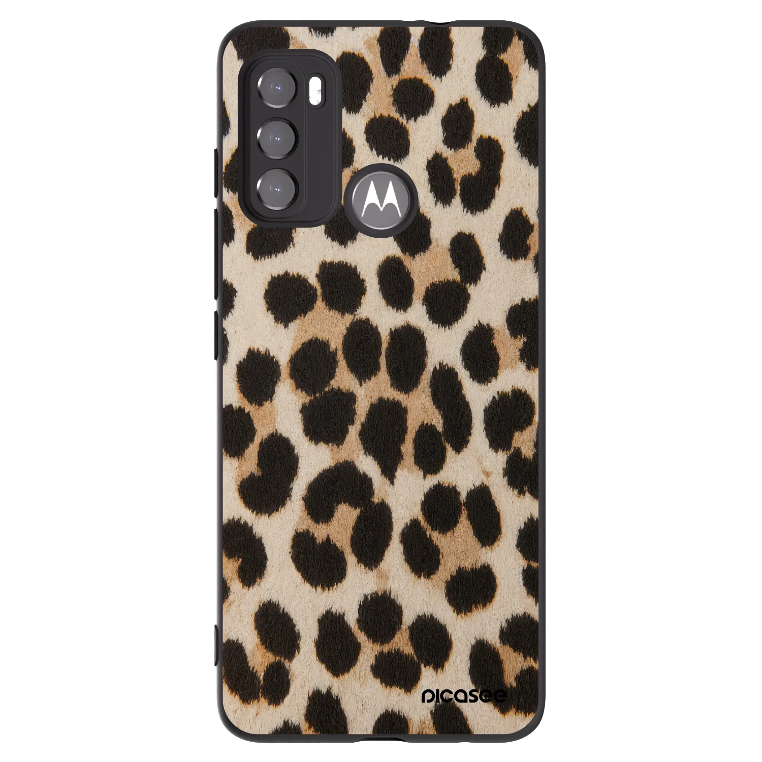 Picasee crna silikonska maskica za Motorola Edge 60 5G - Brown Tiger
