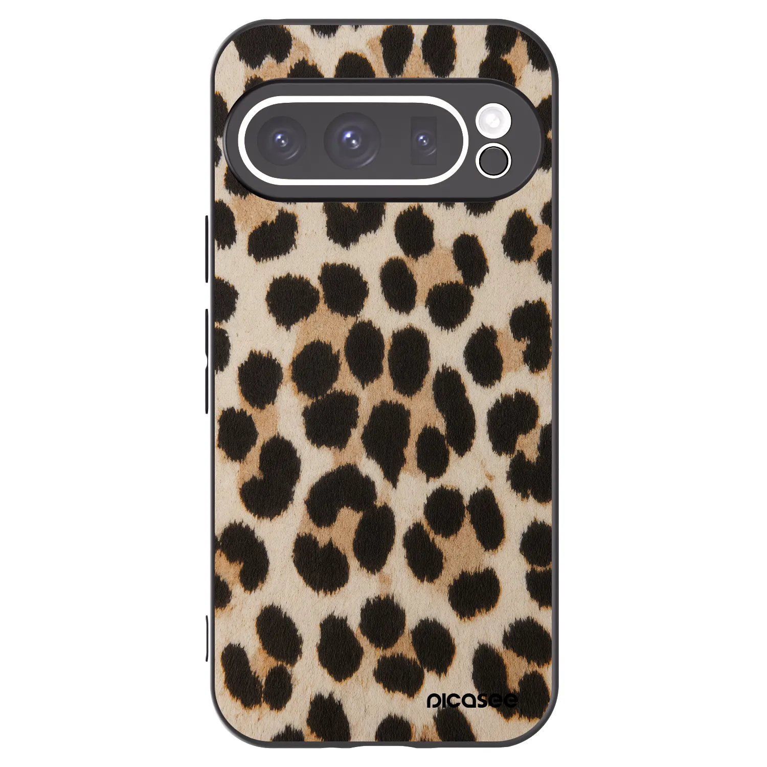 Picasee crna silikonska maskica za Google Pixel 9 Pro XL - Brown Tiger