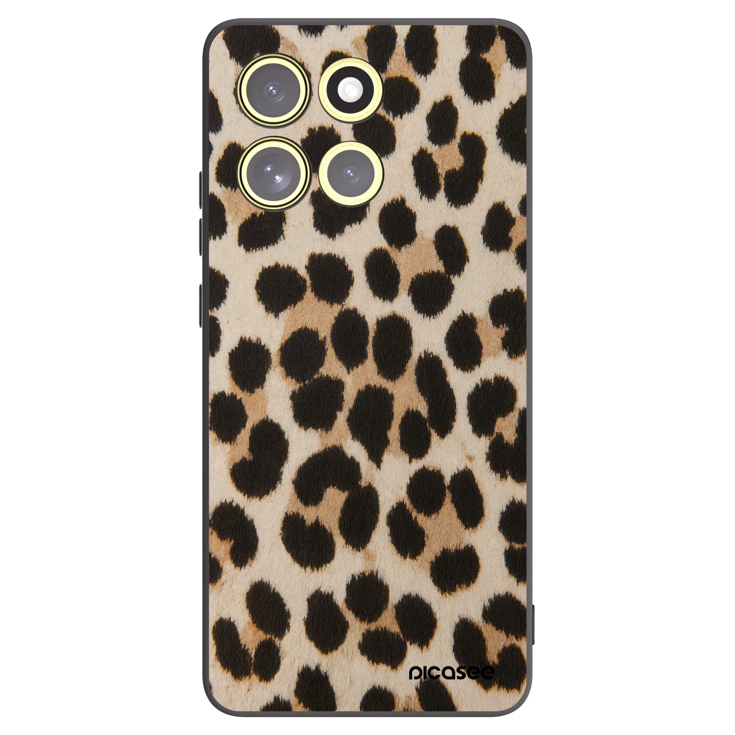 Picasee crna silikonska maskica za Motorola Moto G86 5G - Brown Tiger