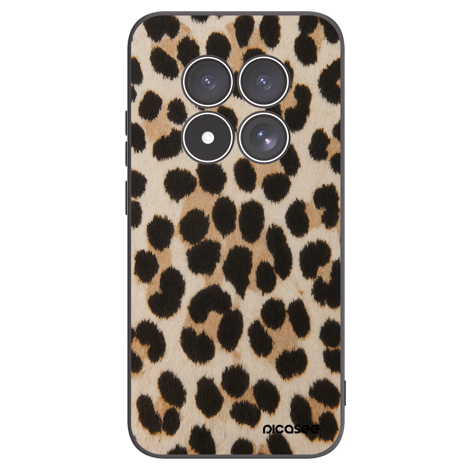Picasee crna silikonska maskica za Xiaomi Redmi Note 15 Pro 4G - Brown Tiger
