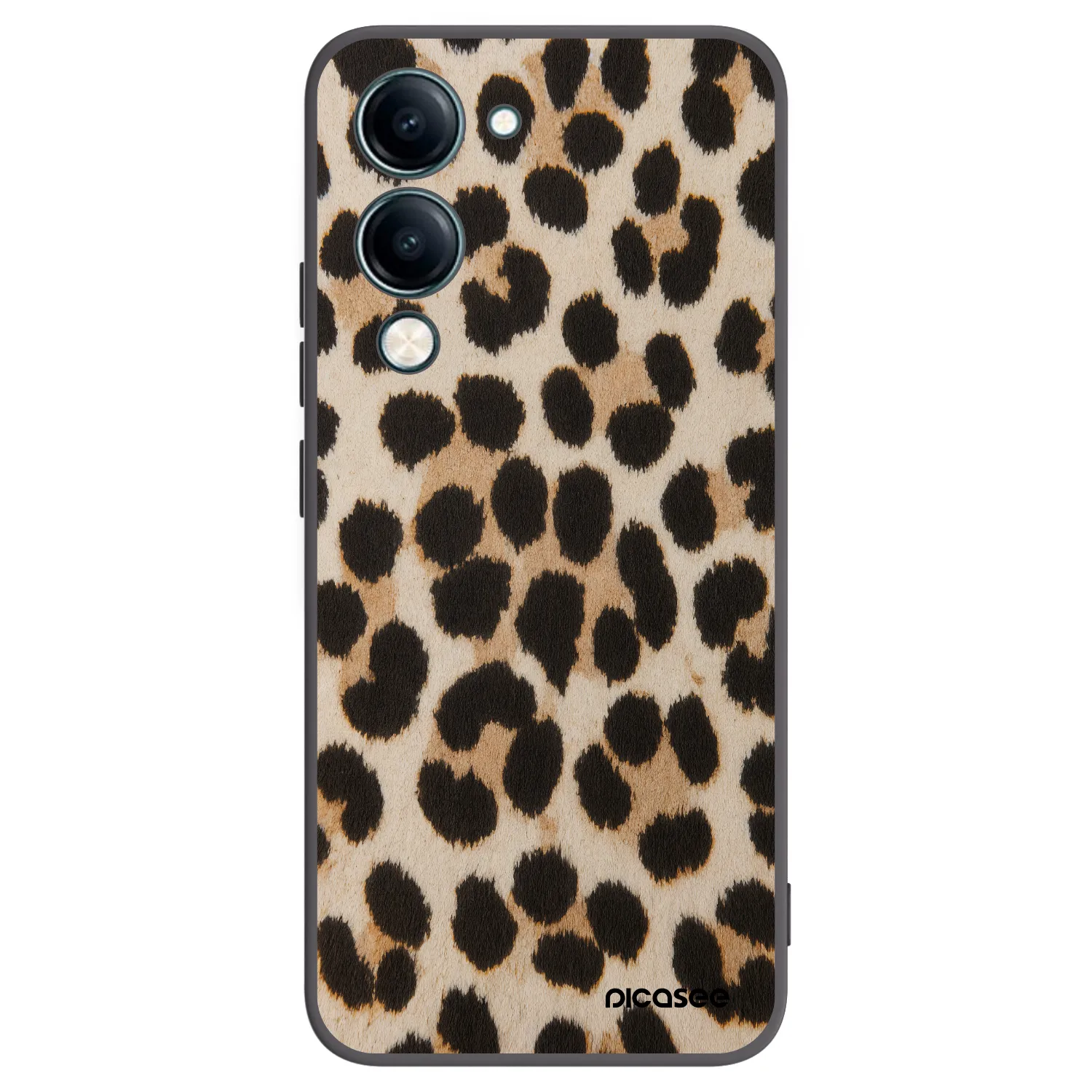 Picasee crna silikonska maskica za Vivo Y29s 5G - Brown Tiger