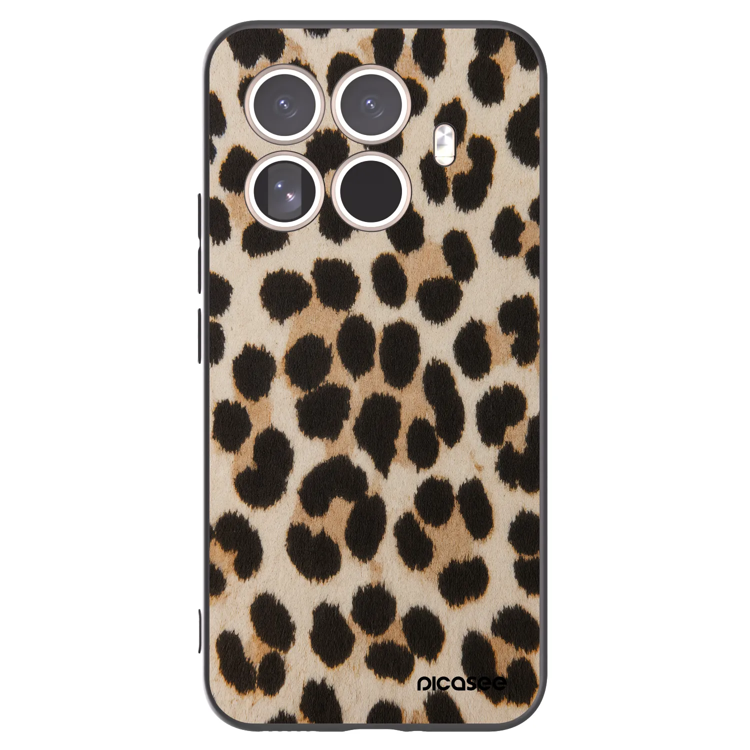 Picasee crna silikonska maskica za Xiaomi 15T Pro - Brown Tiger