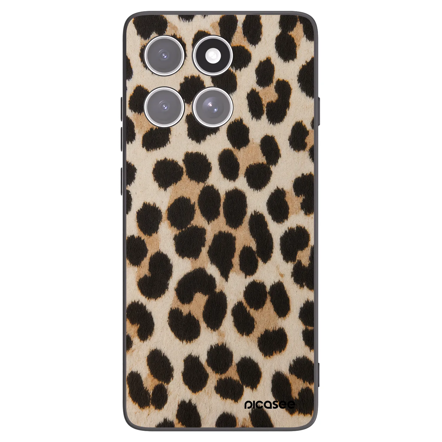 Picasee crna silikonska maskica za Motorola Edge 60 Fusion - Brown Tiger