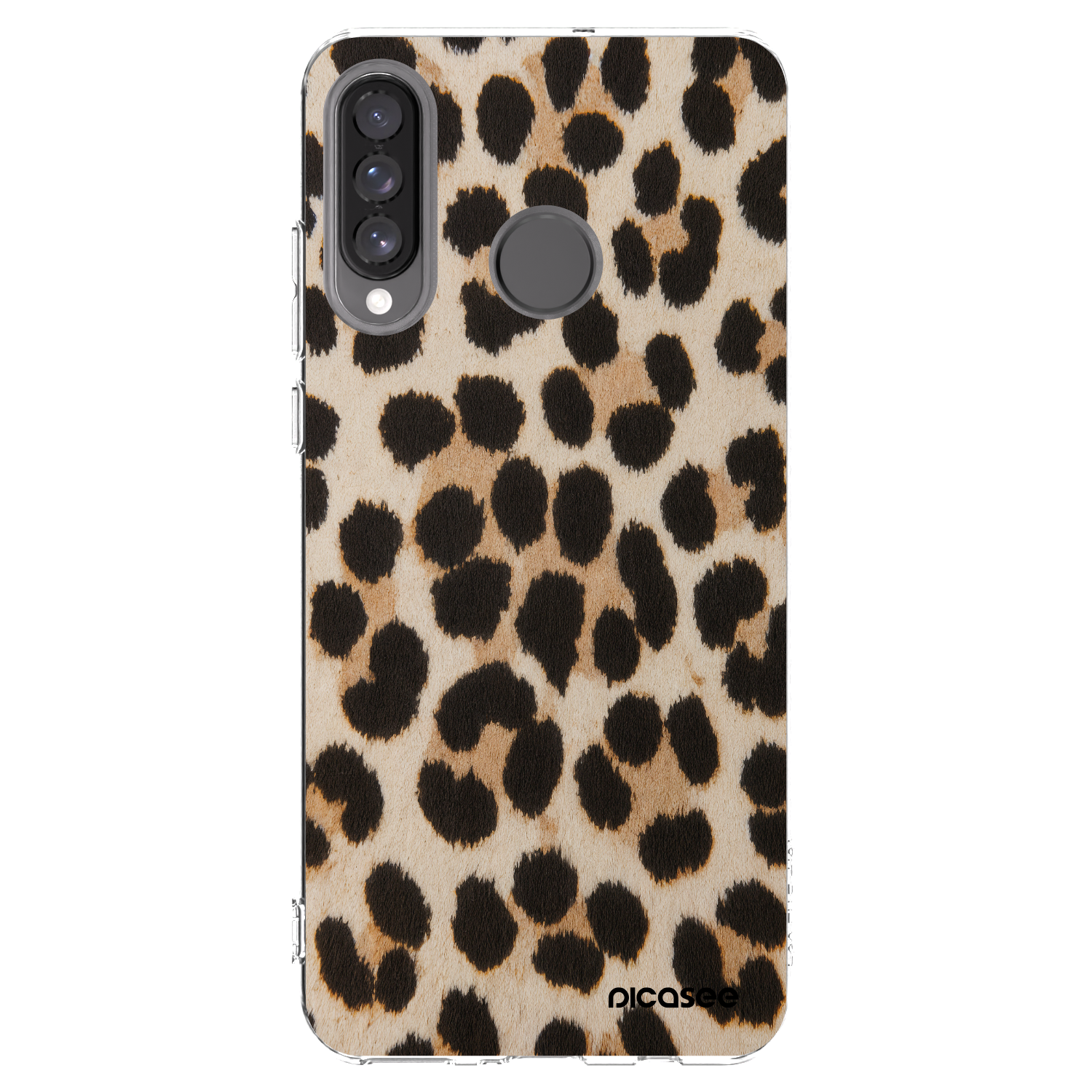 Picasee silikonska prozirna maskica za Huawei P30 Lite - Brown Tiger