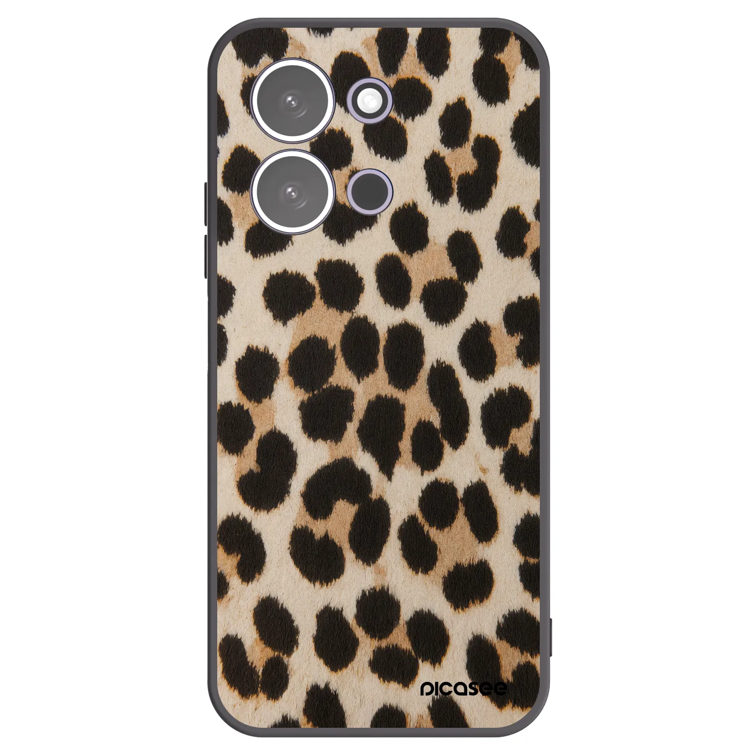 Picasee crna silikonska maskica za Xiaomi Redmi 15C 5G - Brown Tiger
