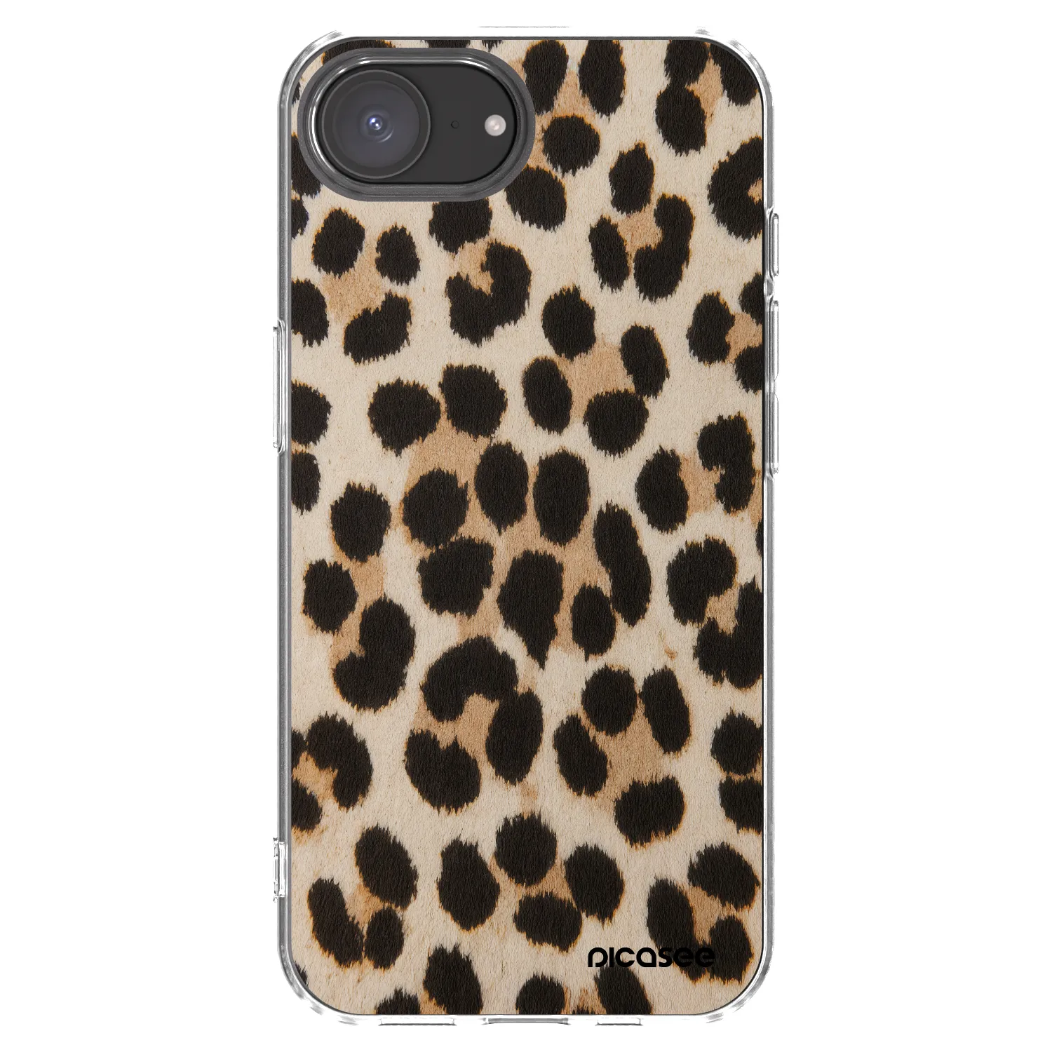 Picasee silikonska prozirna maskica za Apple iPhone 17e - Brown Tiger