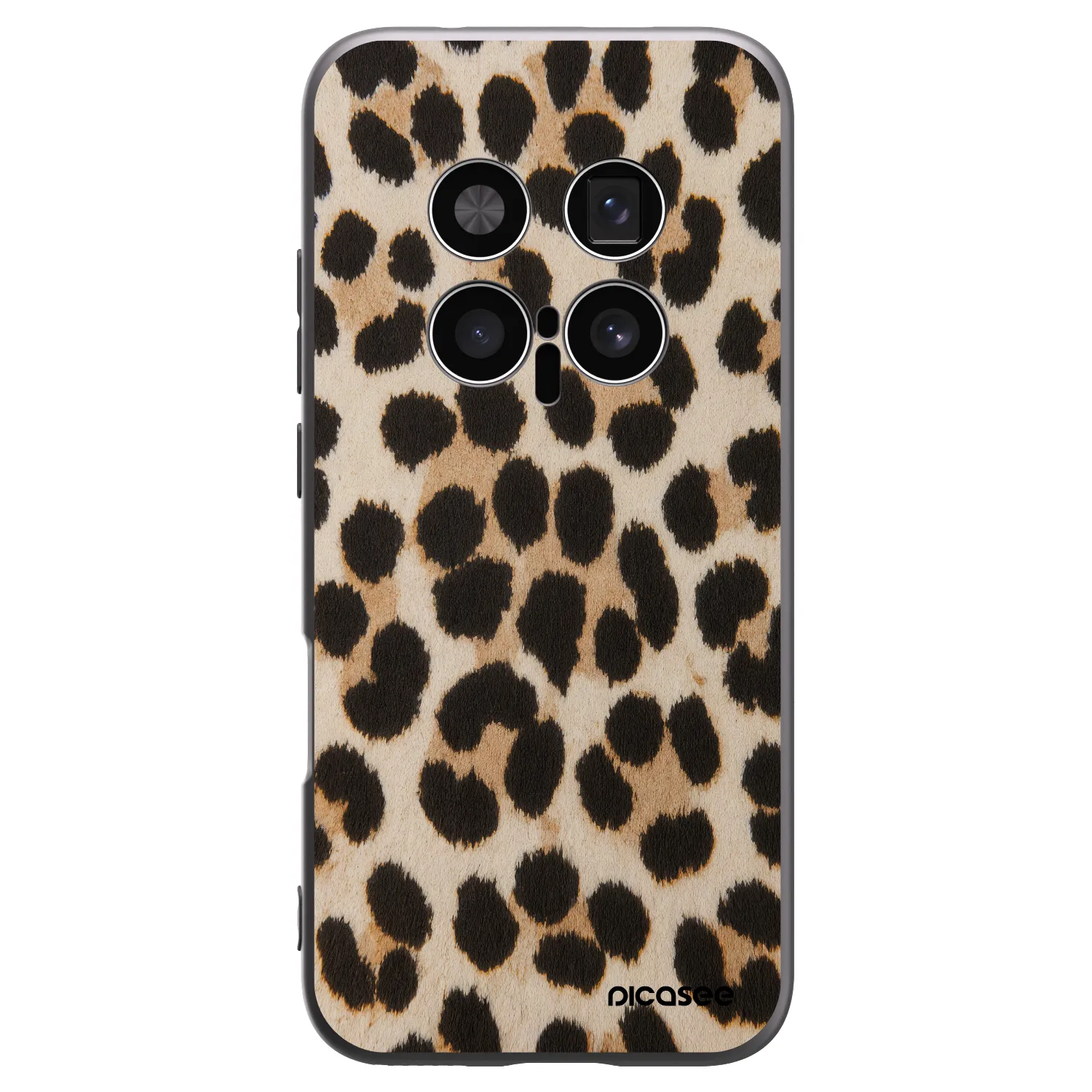 Picasee crna silikonska maskica za Honor Magic8 Pro 5G - Brown Tiger