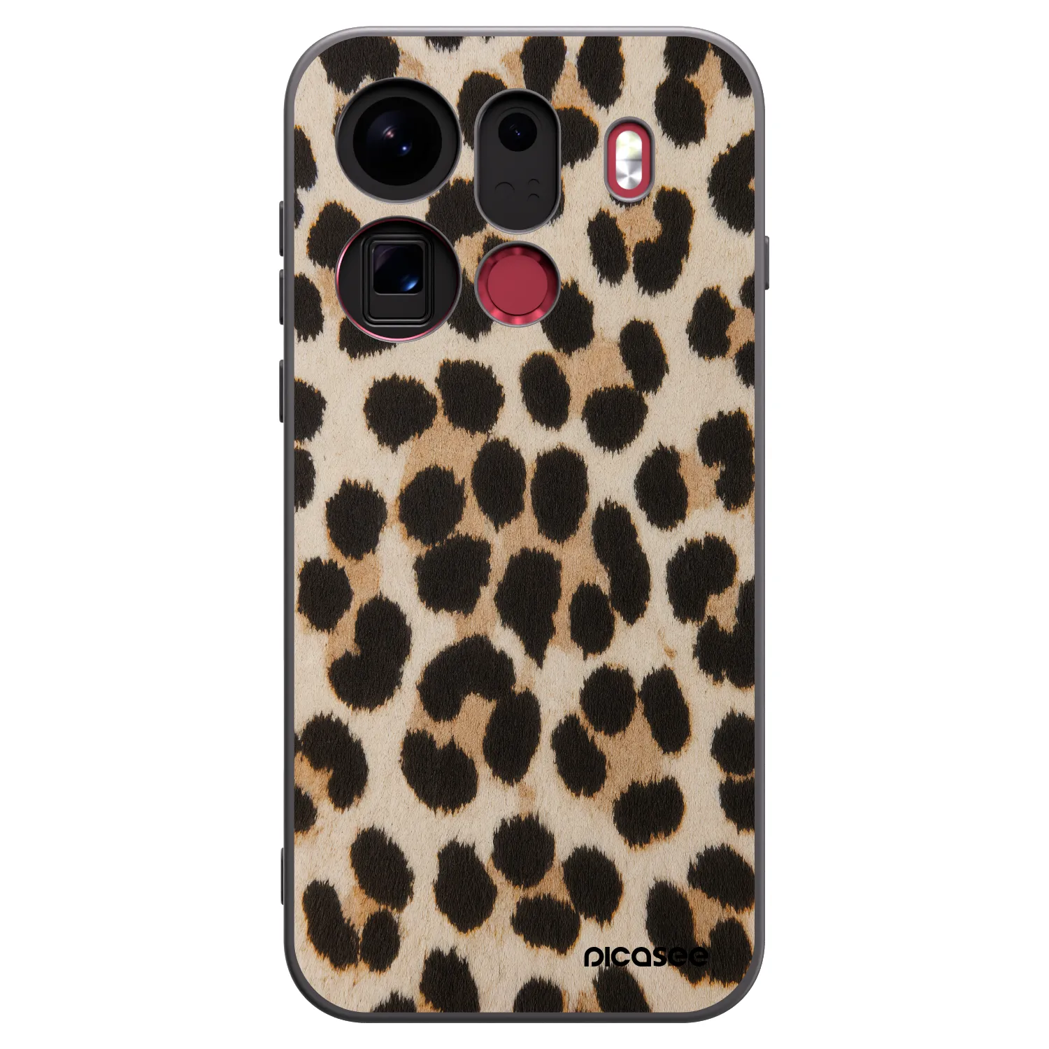 Picasee crna silikonska maskica za OPPO Find X9 Pro - Brown Tiger