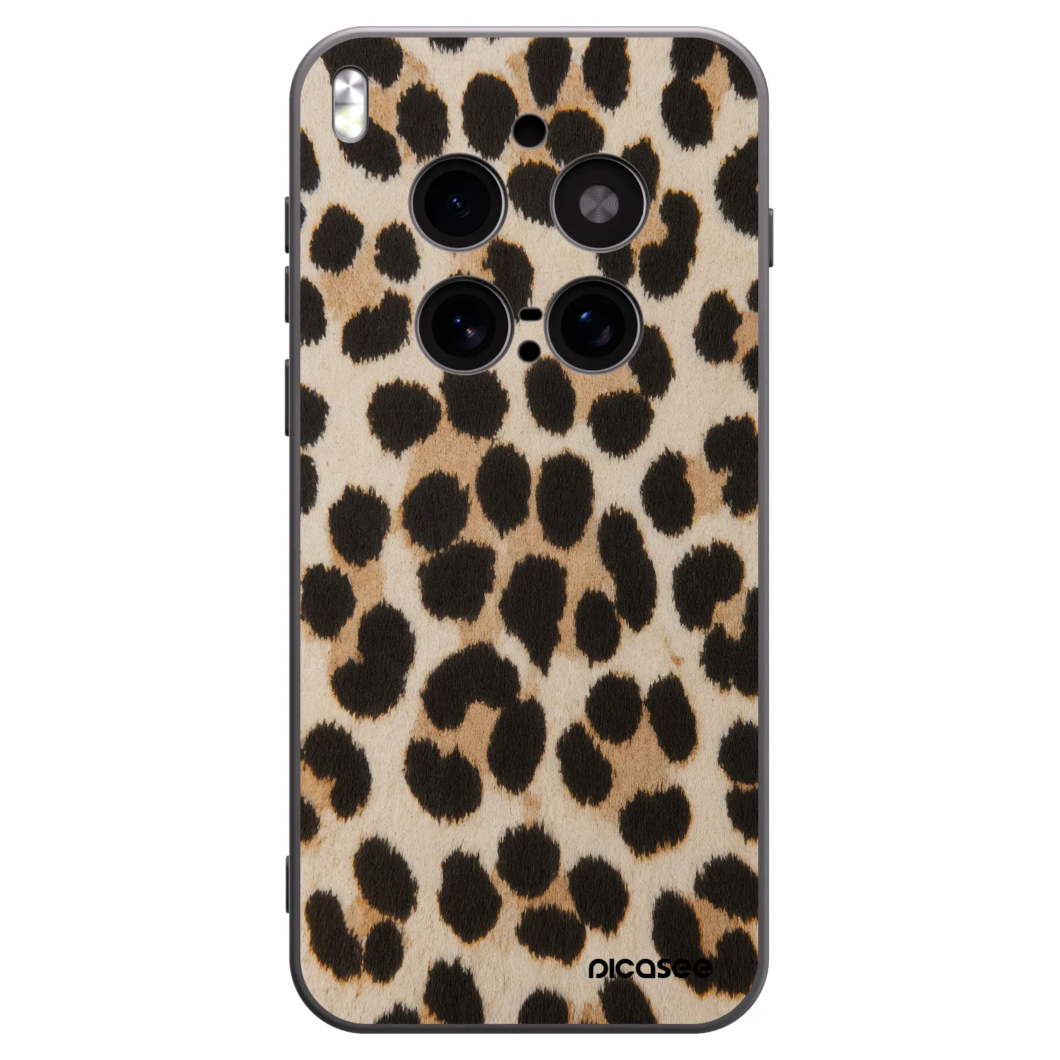 Picasee crna silikonska maskica za Vivo X300 Pro - Brown Tiger