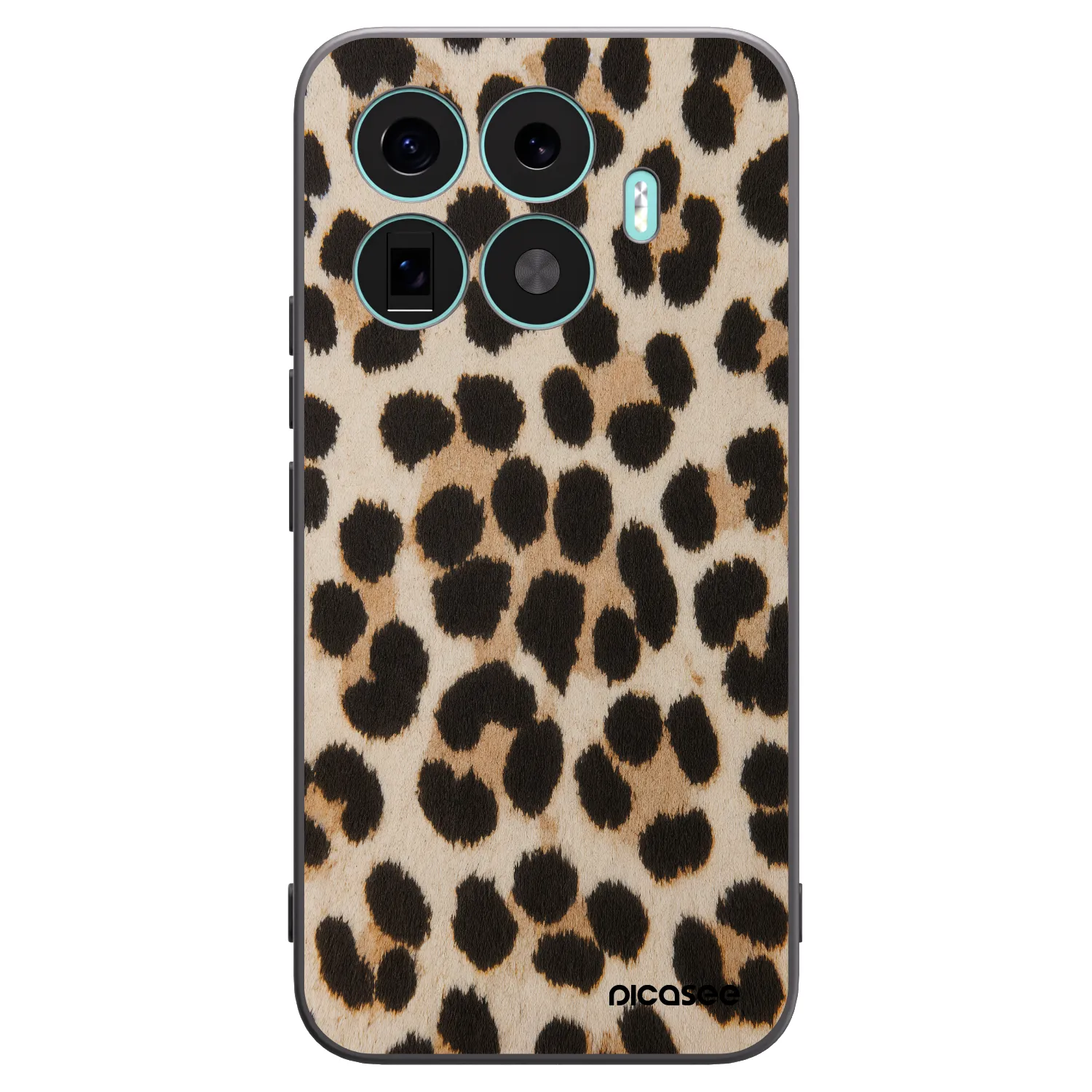 Picasee crna silikonska maskica za Xiaomi 17T Pro - Brown Tiger