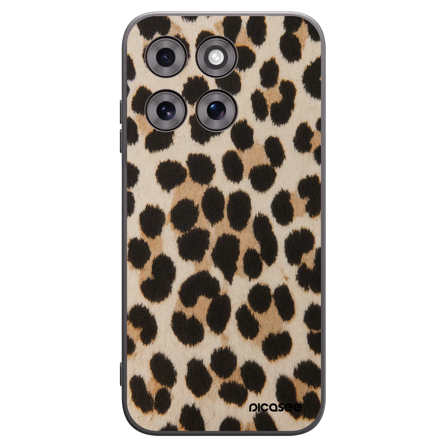 Picasee crna silikonska maskica za Motorola Moto G77 - Brown Tiger