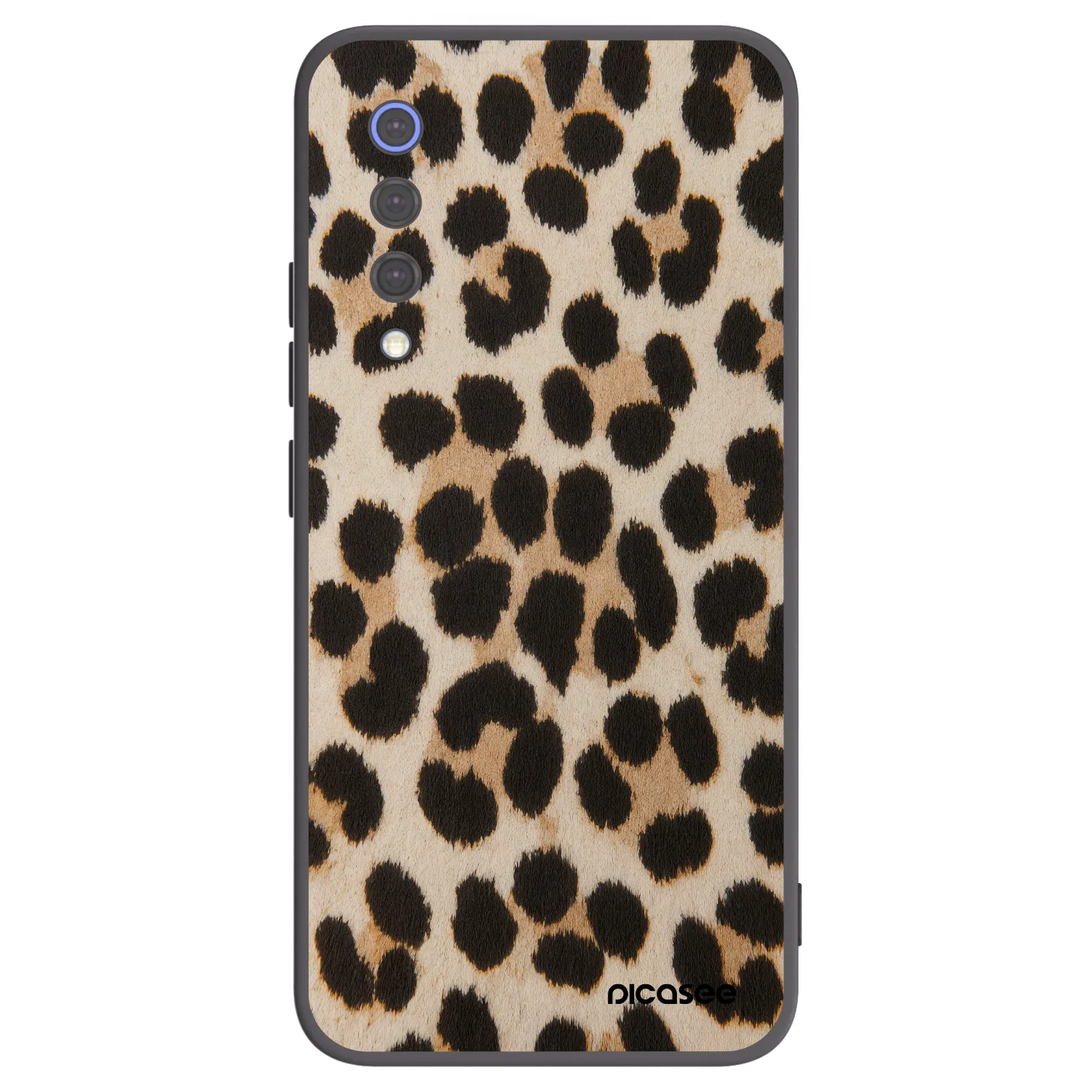 Picasee crna silikonska maskica za Xiaomi Mi 9 SE - Brown Tiger