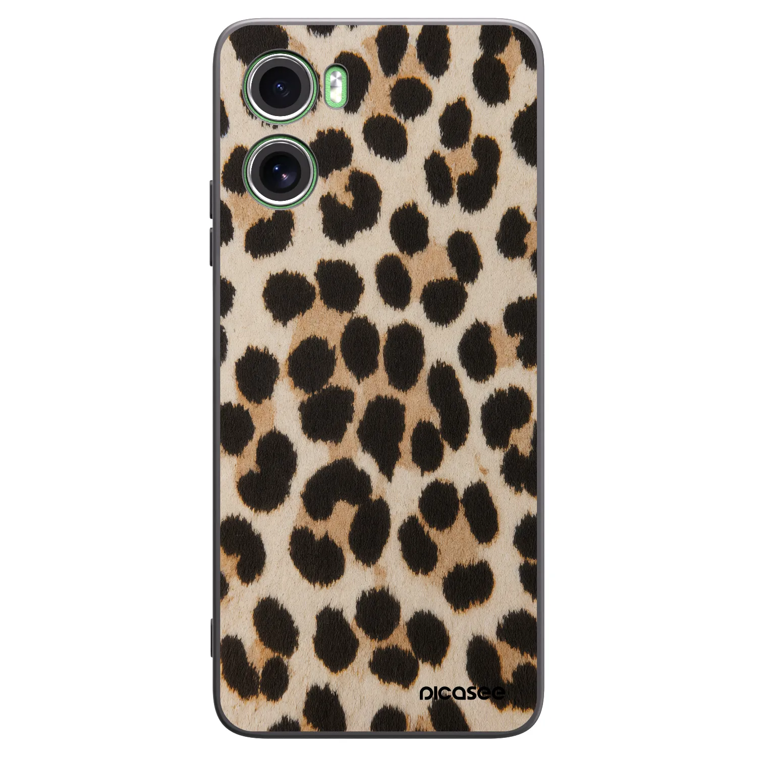 Picasee crna silikonska maskica za Motorola Moto G06 - Brown Tiger