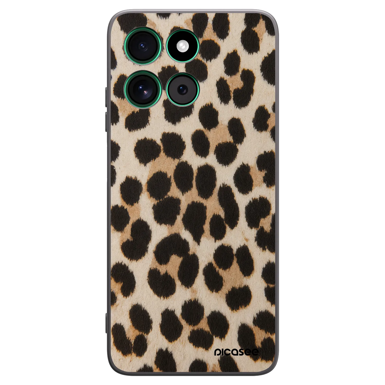 Picasee crna silikonska maskica za Motorola Moto G57 Power - Brown Tiger