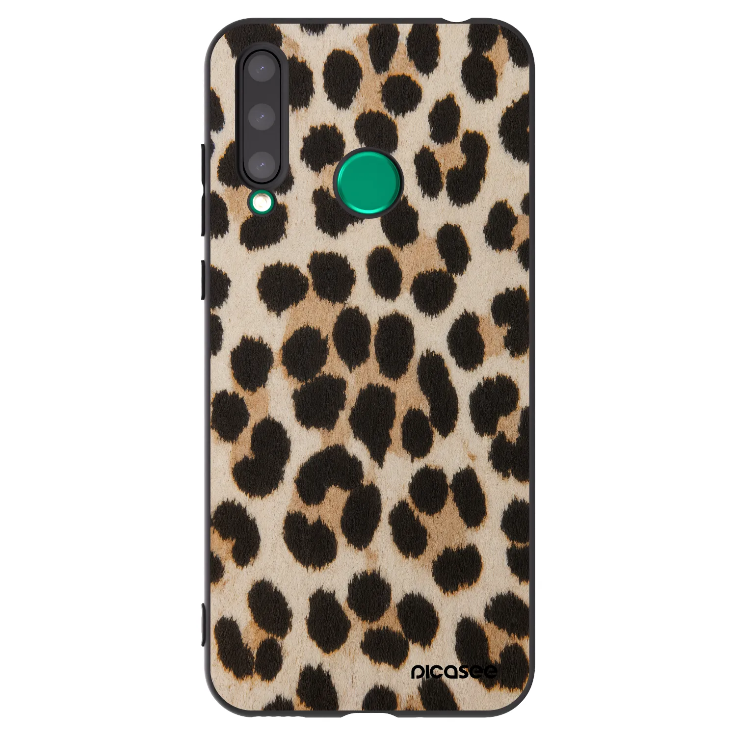 Picasee crna silikonska maskica za Honor 20 Lite - Brown Tiger