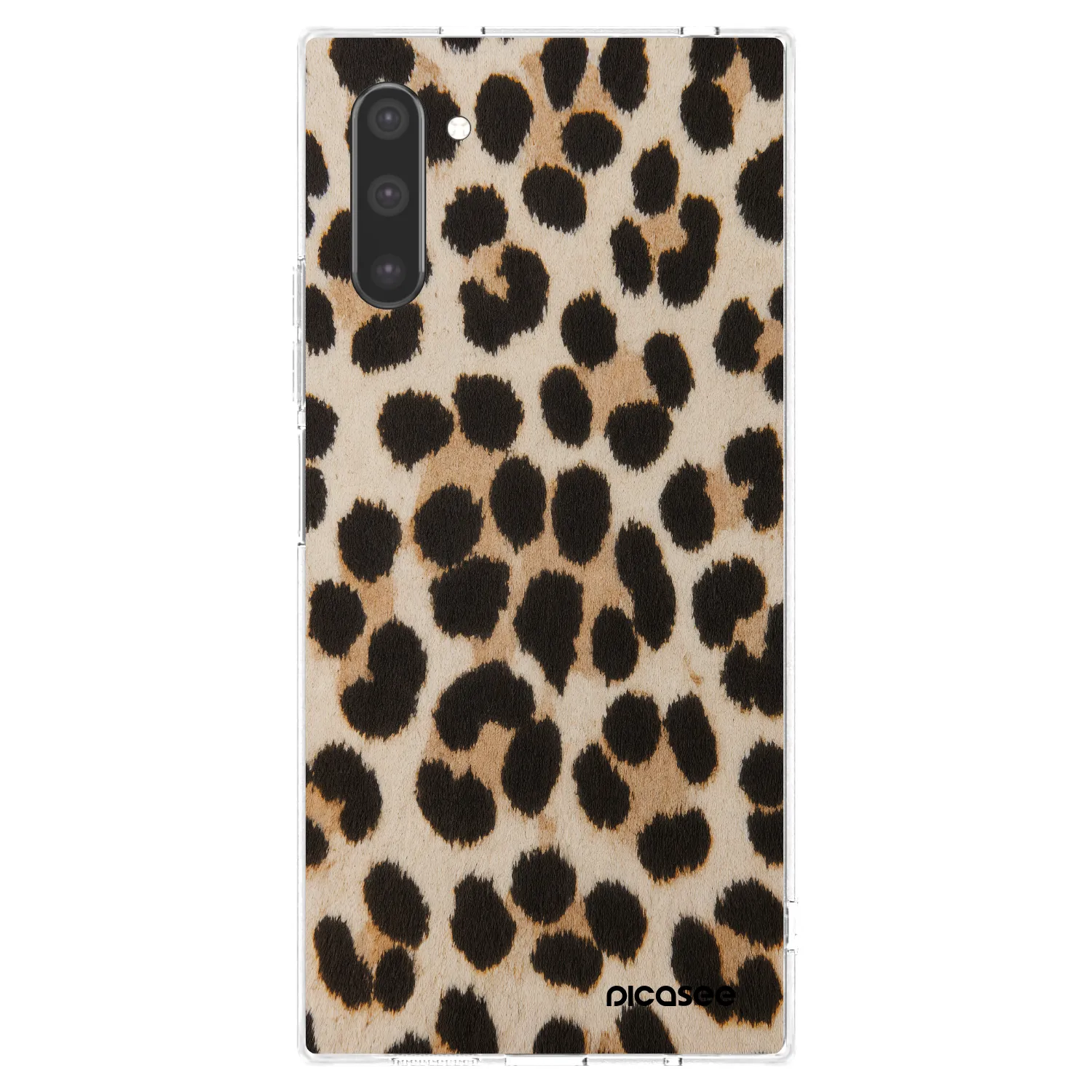Picasee silikonska prozirna maskica za Samsung Galaxy Note 10 N970F - Brown Tiger