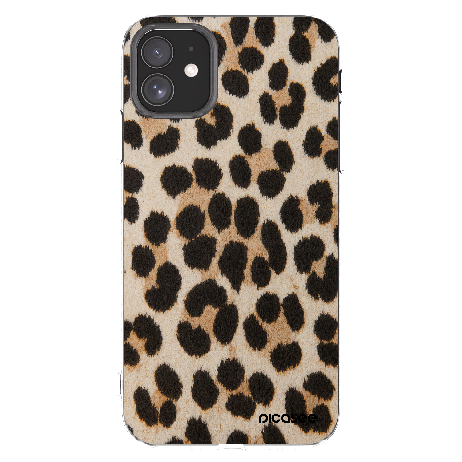Picasee silikonska prozirna maskica za Apple iPhone 11 - Brown Tiger