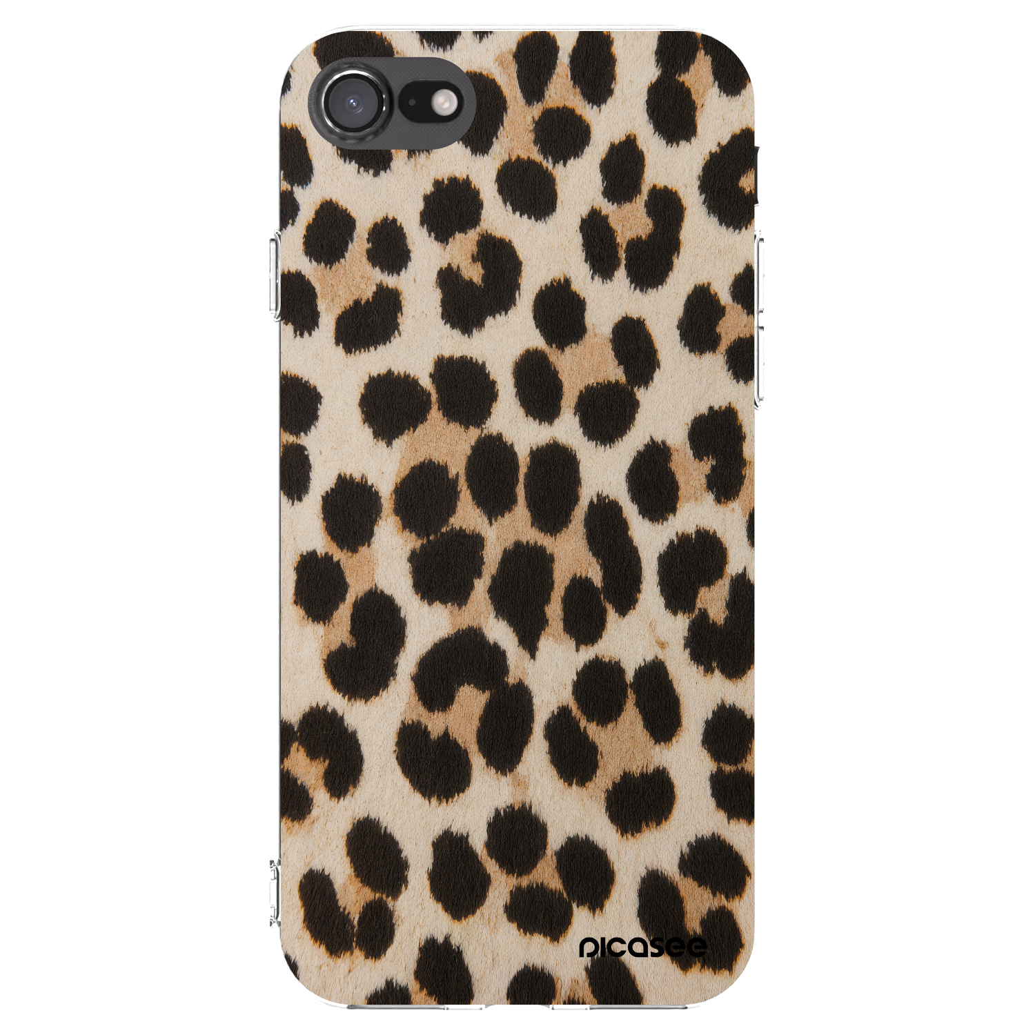 Picasee silikonska prozirna maskica za Apple iPhone 8 - Brown Tiger