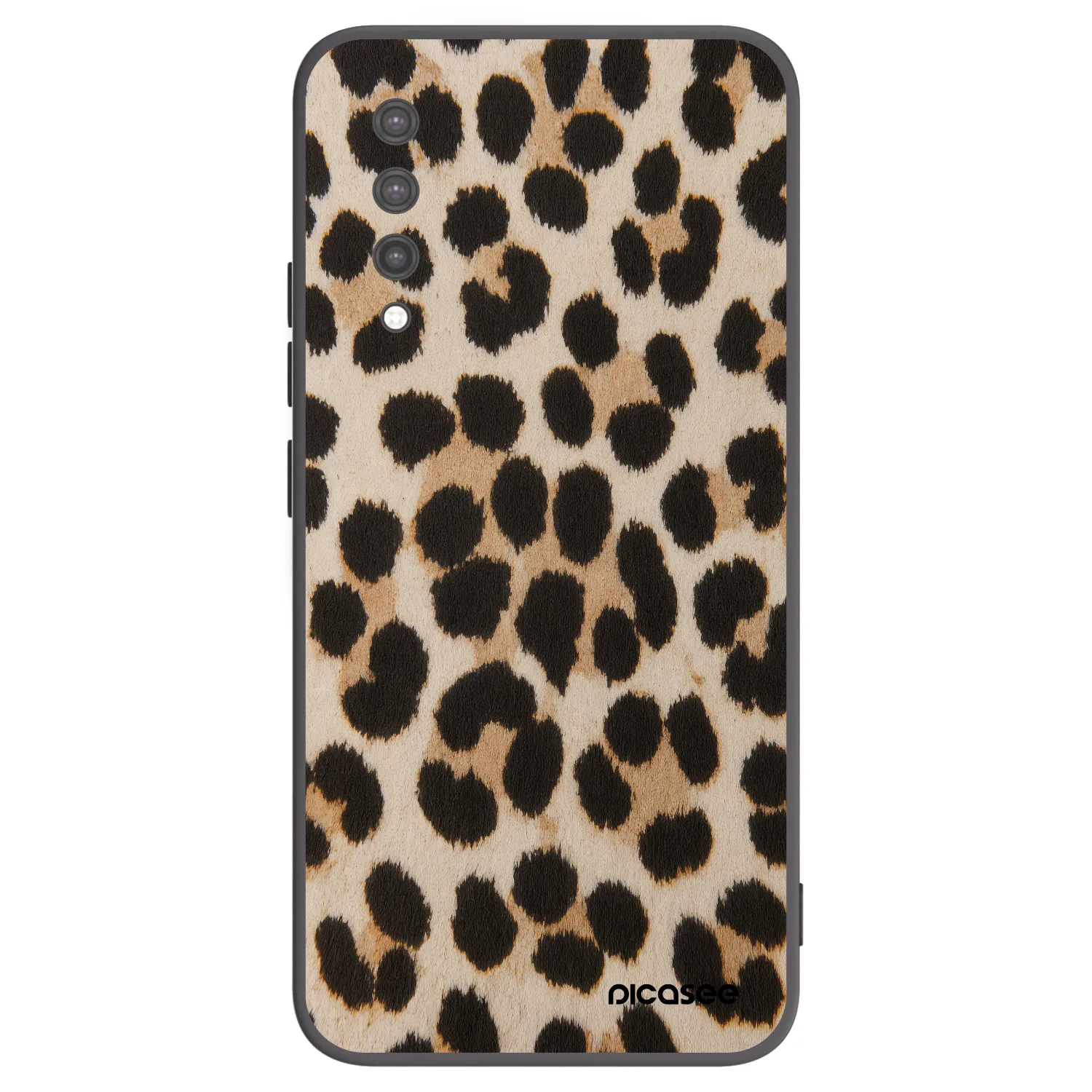 Picasee crna silikonska maskica za Xiaomi Mi 9 Lite - Brown Tiger