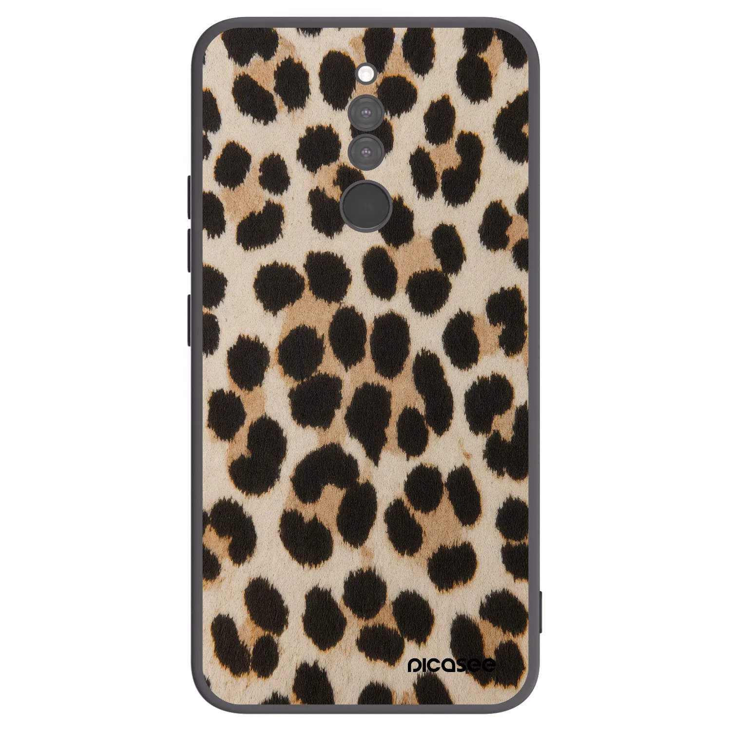 Picasee crna silikonska maskica za Xiaomi Redmi 8 - Brown Tiger