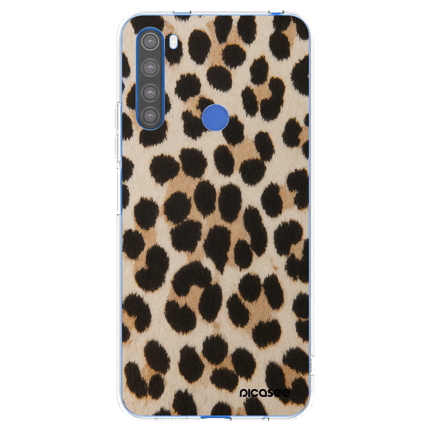 Picasee silikonska prozirna maskica za Xiaomi Redmi Note 8T - Brown Tiger
