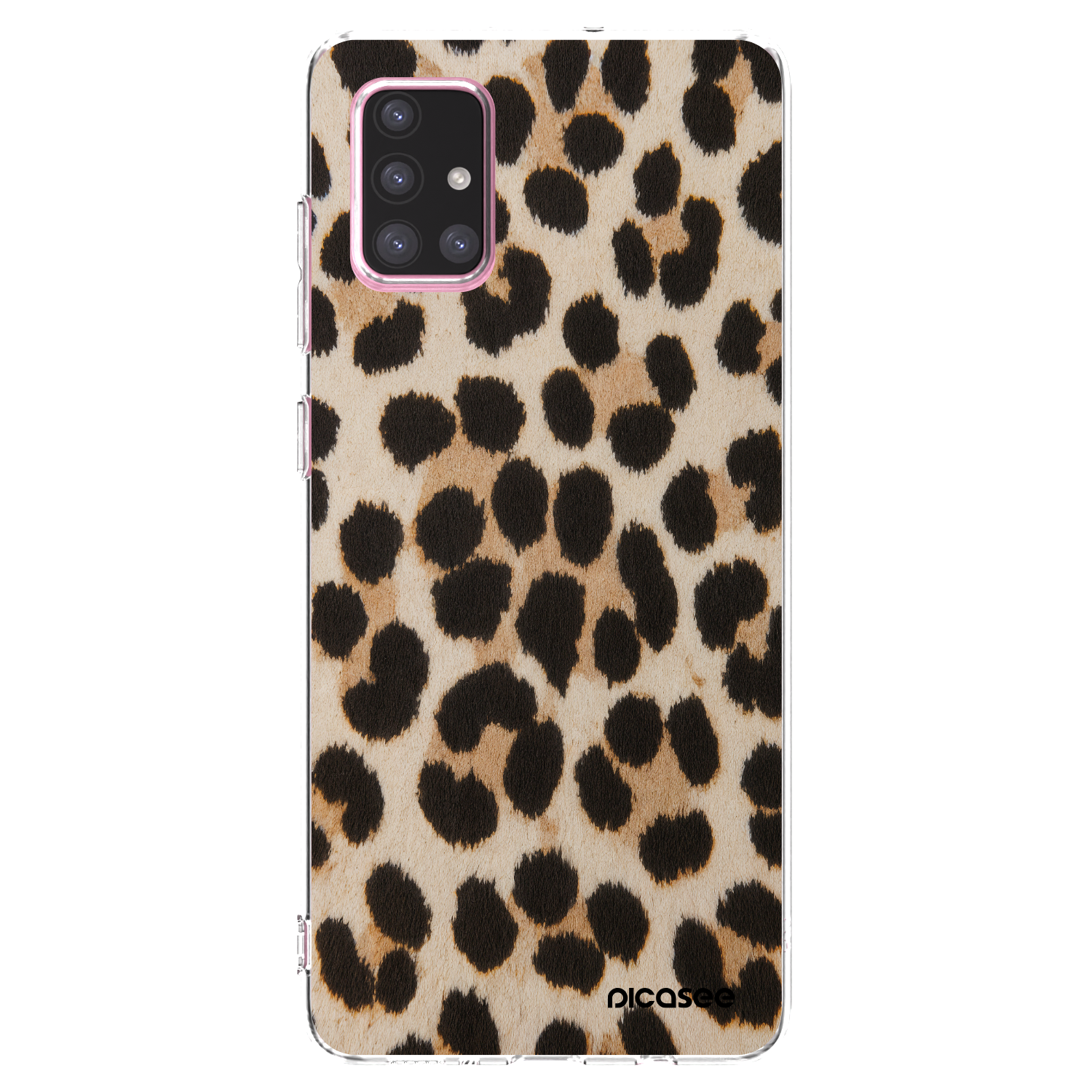 Picasee silikonska prozirna maskica za Samsung Galaxy A71 A715F - Brown Tiger