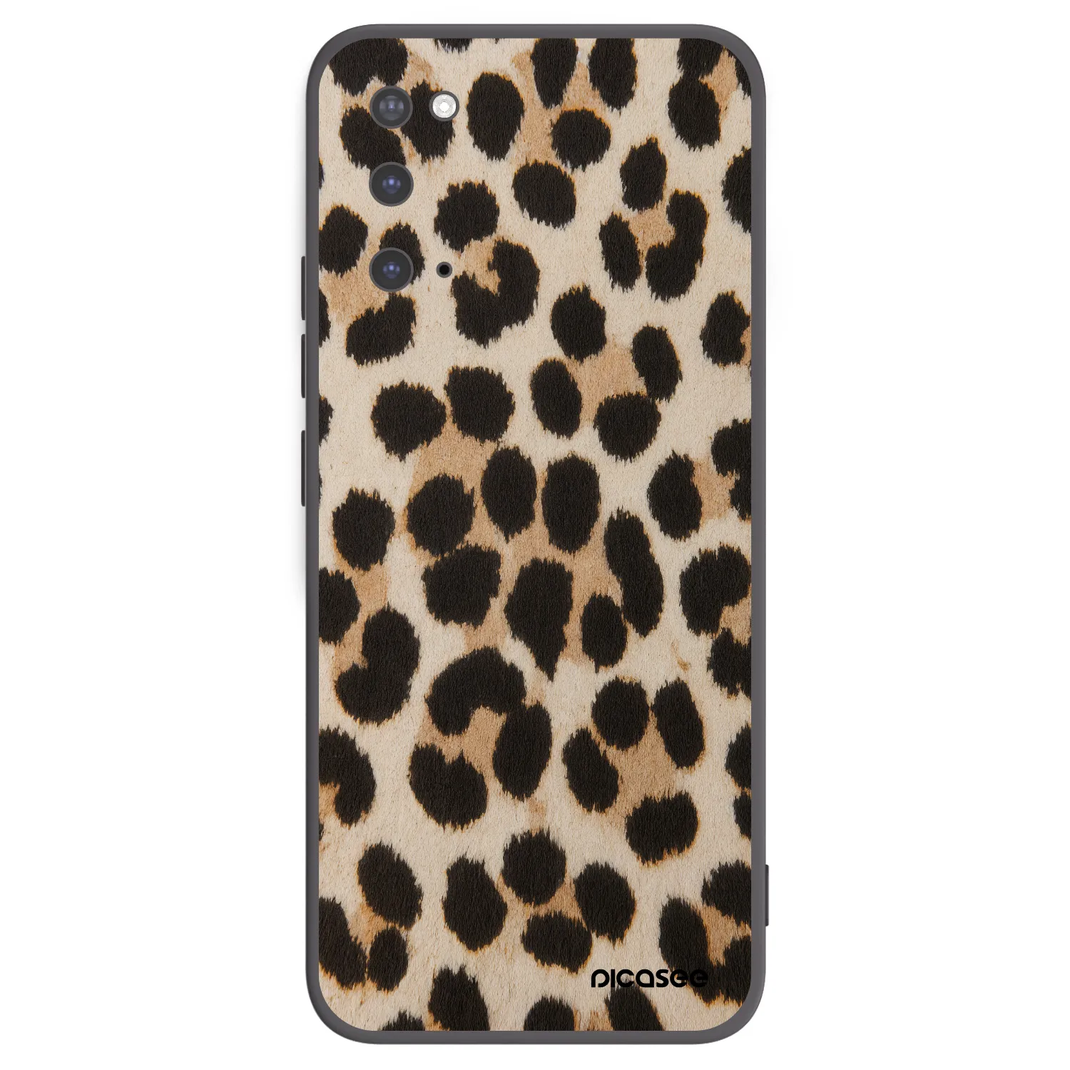 Picasee crna silikonska maskica za Samsung Galaxy S20 G980F - Brown Tiger