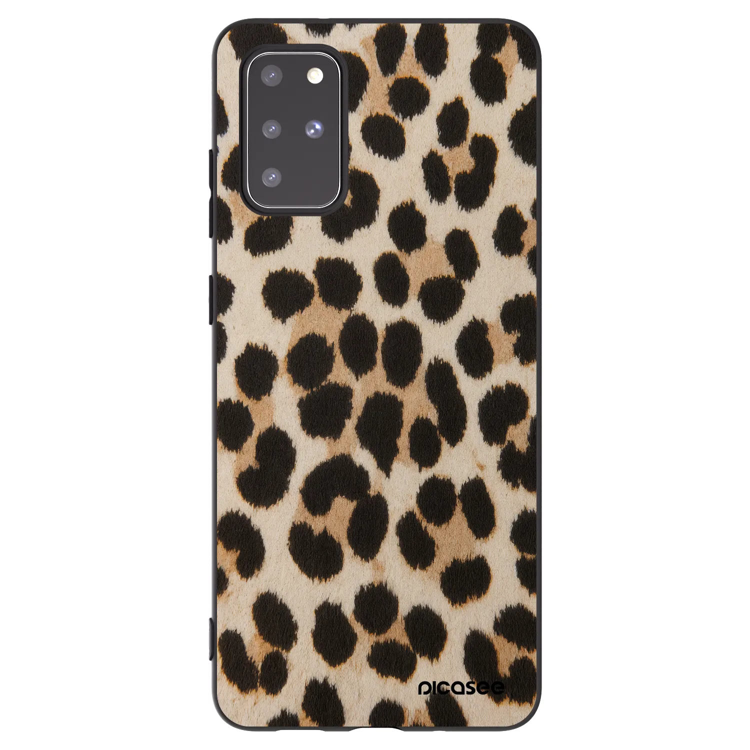 Picasee crna silikonska maskica za Samsung Galaxy S20+ G985F - Brown Tiger