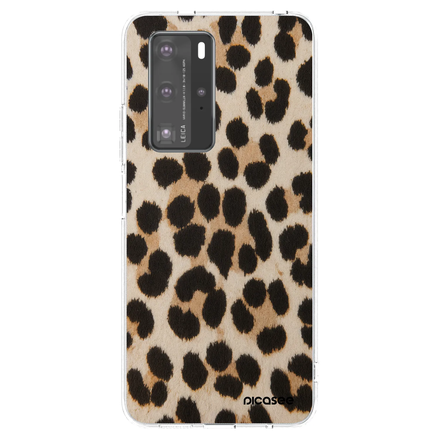 Picasee silikonska prozirna maskica za Huawei P40 Pro - Brown Tiger