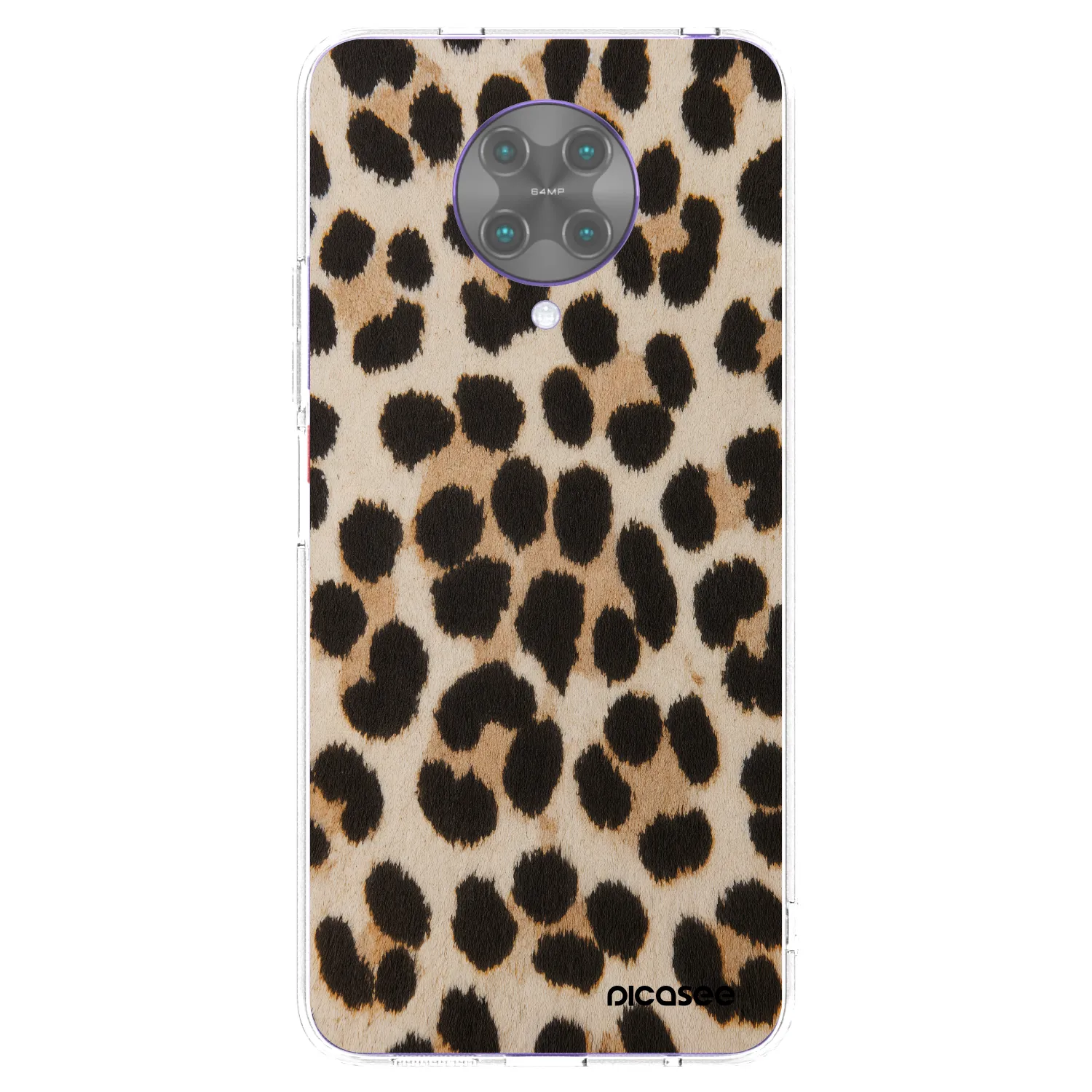 Picasee silikonska prozirna maskica za Xiaomi Poco F2 Pro - Brown Tiger