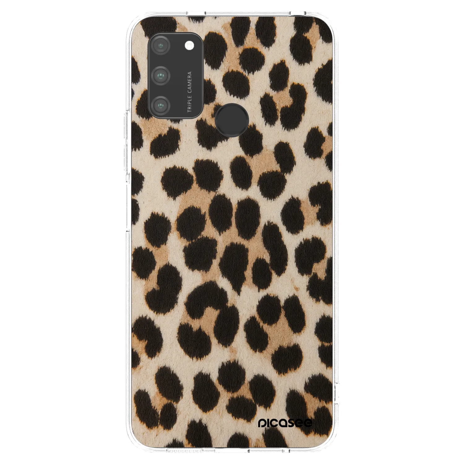 Picasee silikonska prozirna maskica za Honor 9A - Brown Tiger