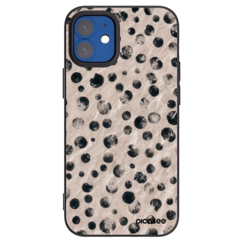 Picasee crna silikonska maskica za Apple iPhone 12 mini - Inked