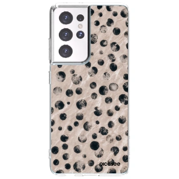 Picasee silikonska prozirna maskica za Samsung Galaxy S21 Ultra 5G G998B - Inked