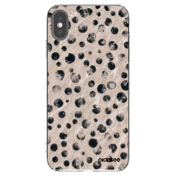 Picasee silikonska prozirna maskica za Apple iPhone XS Max - Inked