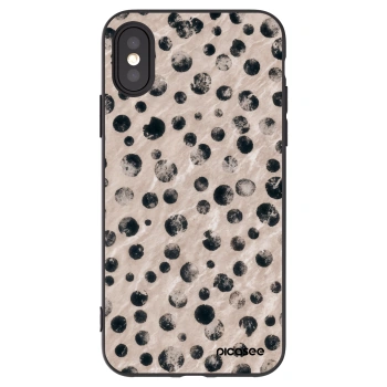 Picasee crna silikonska maskica za Apple iPhone X/XS - Inked