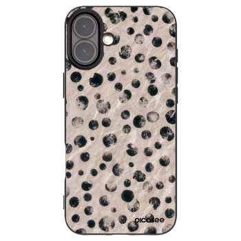 Picasee crna silikonska maskica za Apple iPhone 16 Plus - Inked