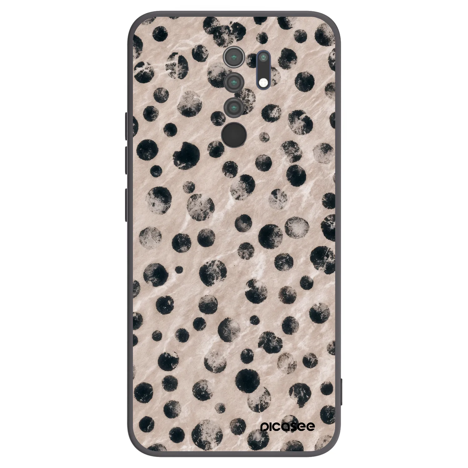 Picasee crna silikonska maskica za Xiaomi Redmi 9 - Inked
