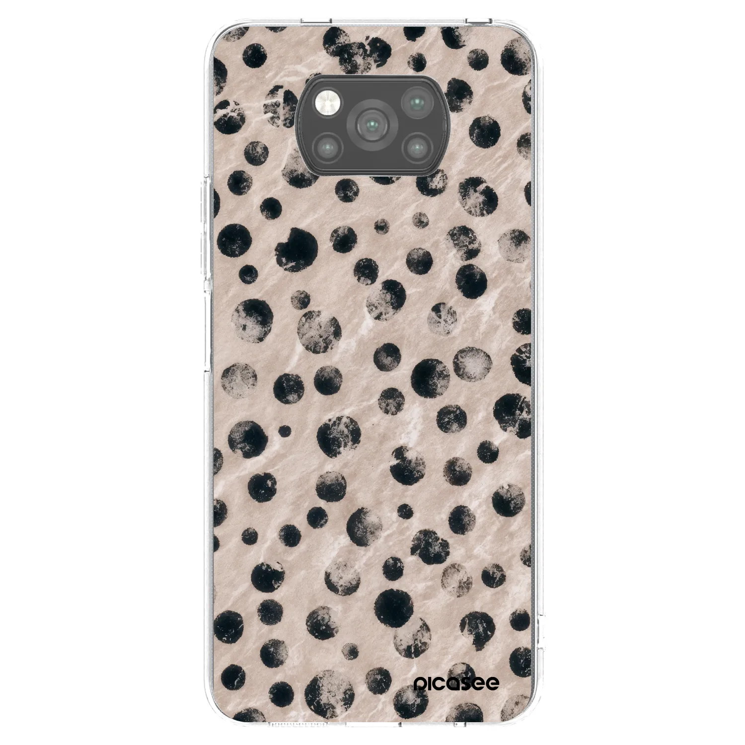 Picasee crna silikonska maskica za Xiaomi Poco X3 - Inked