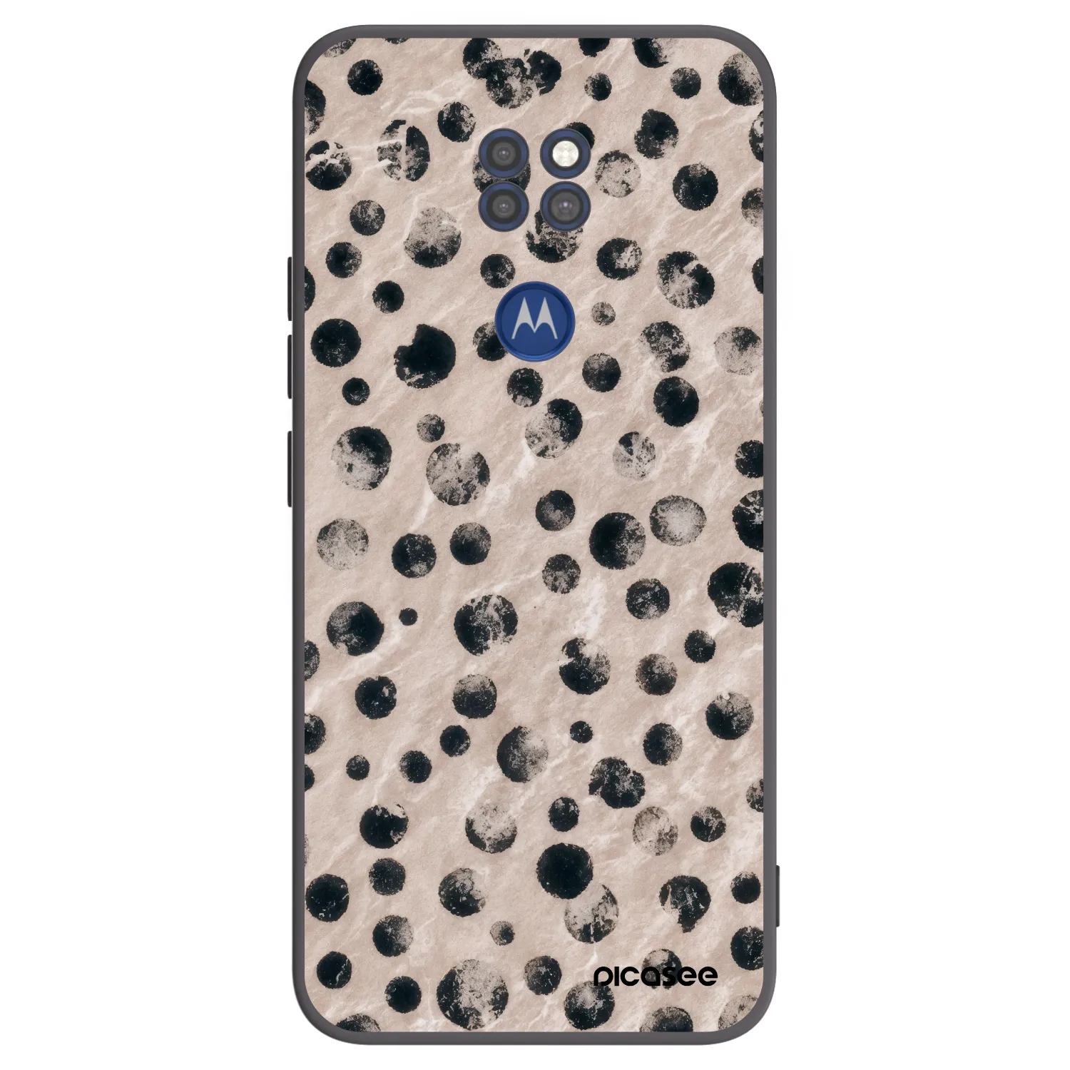 Picasee crna silikonska maskica za Motorola Moto G9 Play - Inked